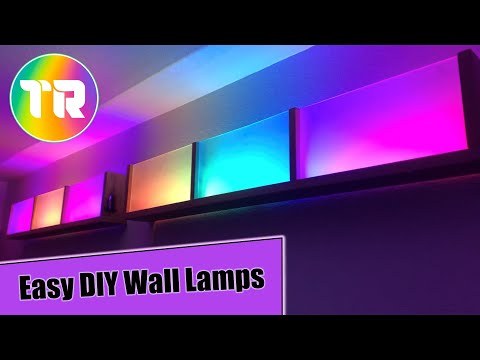 How I Built Wifi Controlled LED Wall Lamps