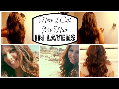 How I Cut My Hair in Layers ... at HOME!!