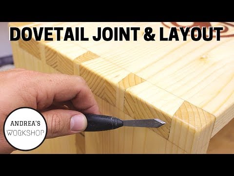 How I Layout and Cut Dovetails using Hand Tools - Ep 063