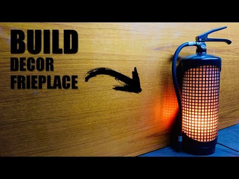 How I Turned a Fire Extinguisher Into a Decorative Fireplace