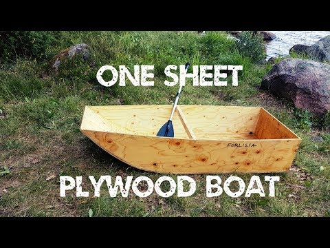 How I made a one sheet plywood boat