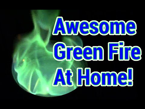 How To: Ghastly Green Fire, At Home! (And Why It Burns Green...)