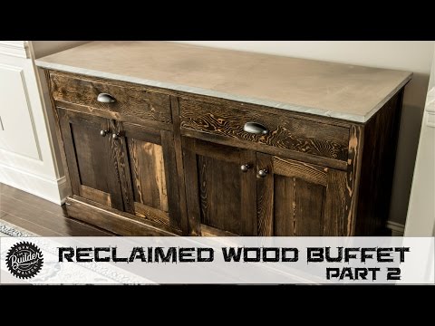 How To Build A Reclaimed Wood Buffet - Part 2