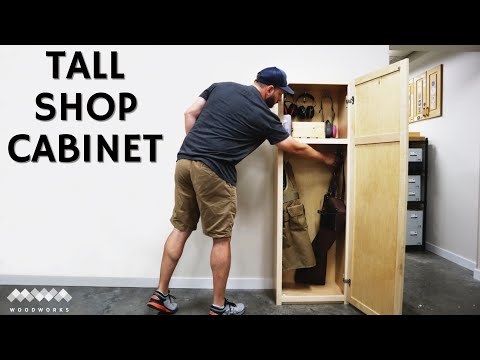 How To Build a Tall Shop Cabinet | DIY Storage | How-to Woodworking