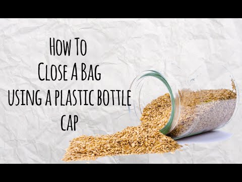 How To Close A Bag Using a Plastic Bottle Cap - Master of DIY - Creative Ideas For Home