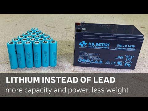 How To Convert 12v 9Ah Lead Acid Battery Into 12v 14Ah Lithium-Ion Battery Pack