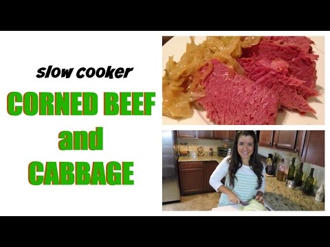 How To Cook Corned Beef &amp;amp; Cabbage In A Slow Cooker  | Cait Straight Up