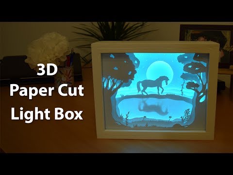 How To Create A 3D Paper Cut Light Box | DIY Project