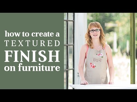 How To Create Layered Finishes with Texture Powder | Textured Furniture Finish | Country Chic Paint