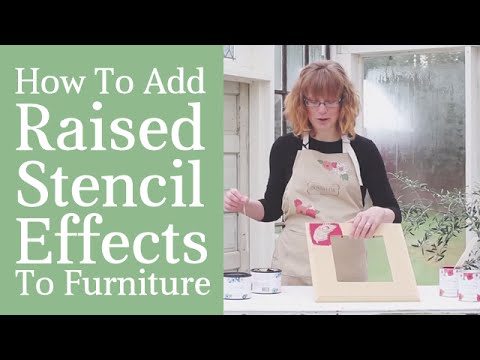 How To Create Raised Stencil Effects With Embossing Plaster- Tutorial &amp;amp; Techniques