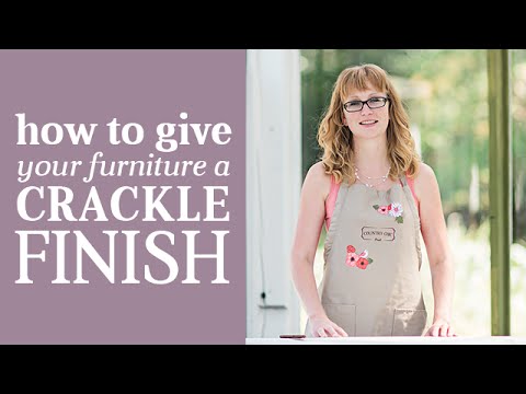 How To Create a Crackle Finish on Furniture | Crackle Medium Tutorial | Country Chic Paint