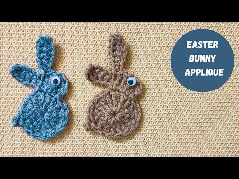 How To Crochet Easter Bunny Applique