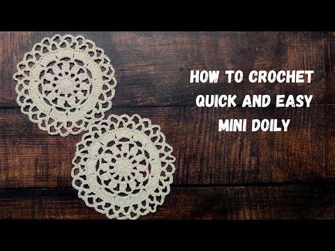 How To Crochet Mini Round Doily