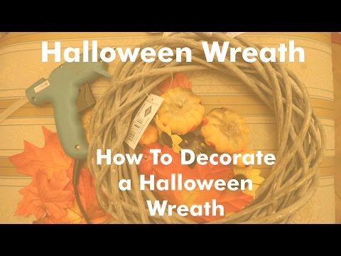 How To Decorate a Halloween Wreath