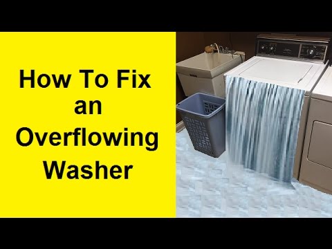 How To Fix an Overflowing Washing Machine