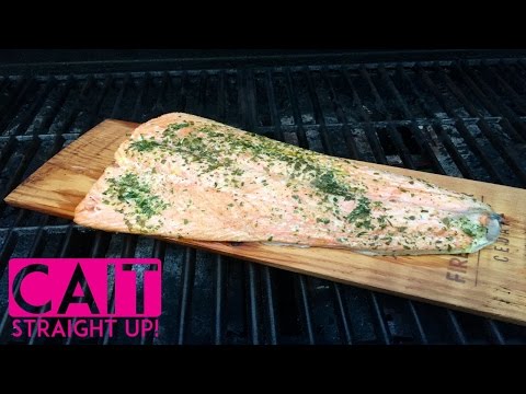 How To Grill Salmon On A Cedar Plank | Cait Straight Up