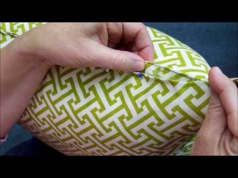 How To Hand Sew A Pillow Closed