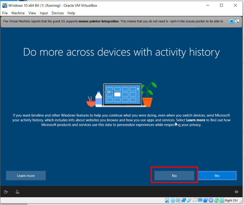 How To Install Windows 10 On Oracle VM VirtualBox - Activity History.PNG