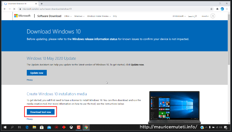 How To Install Windows 10 On Oracle VM VirtualBox - Download Tool Now.PNG