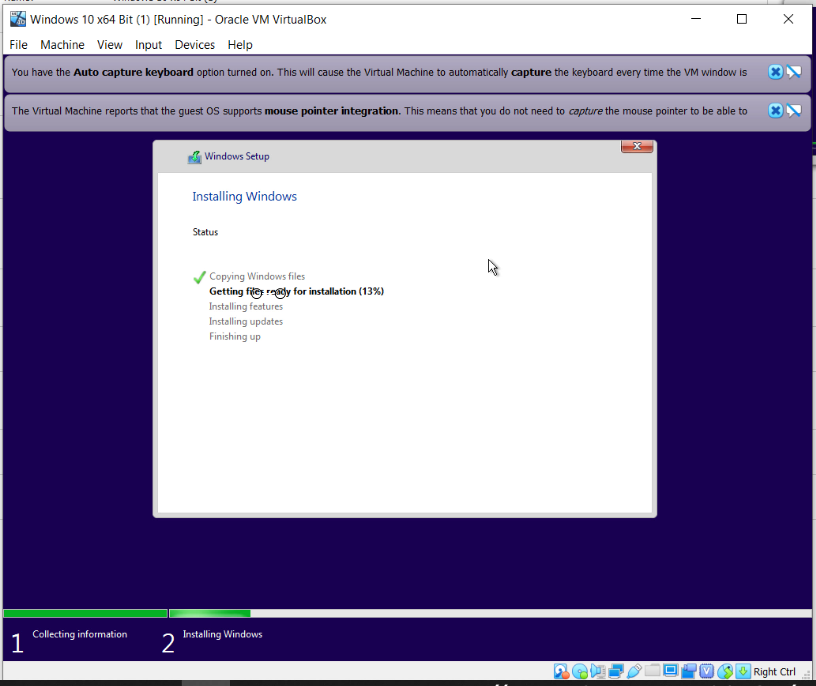 How To Install Windows 10 On Oracle VM VirtualBox - Installing Windows.PNG