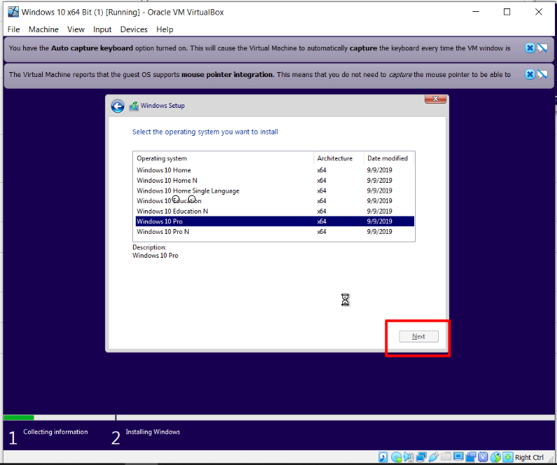 How To Install Windows 10 On Oracle VM VirtualBox - Select Operating System Then Next.PNG