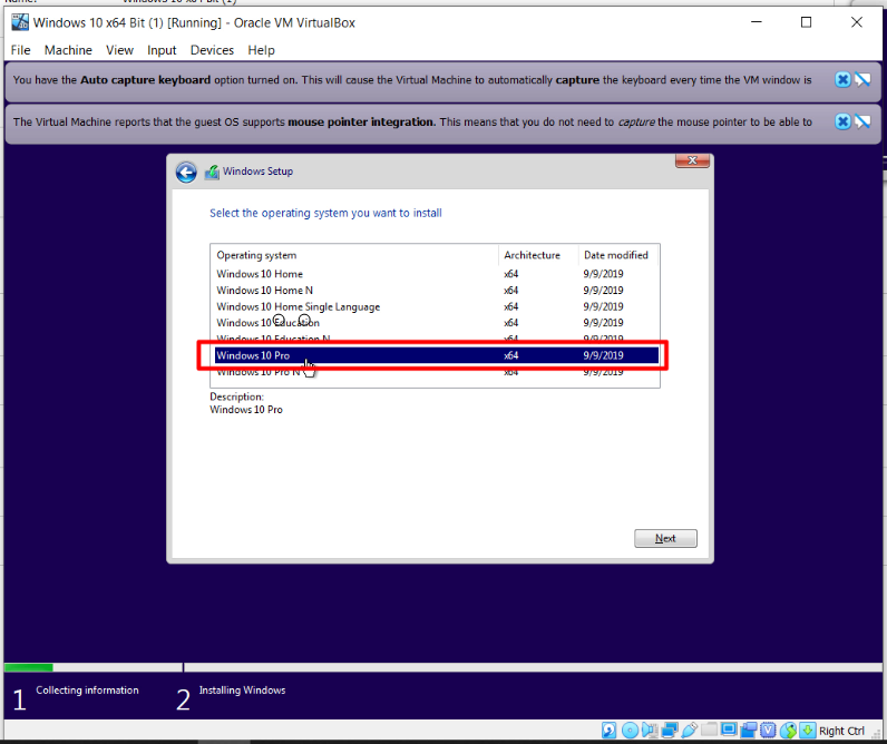 How To Install Windows 10 On Oracle VM VirtualBox - Select Operating System.PNG