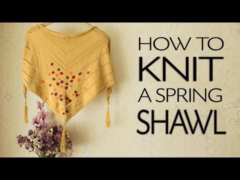 How To Knit a Triangle Shawl