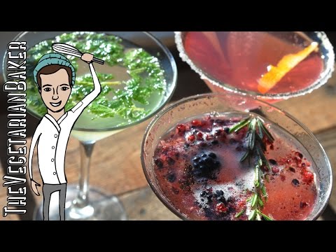 How To Make 3 Champagne Cocktails For New Year's Eve | The Vegetarian Baker