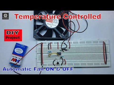 How To Make A Automatic Fan Controller Circuit Based on Temperature with UA741 IC | Techeonics