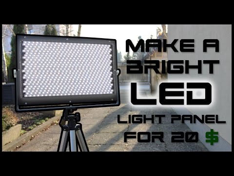 How To Make A Bright LED Panel For 20$