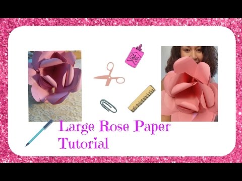 How To Make A Large Paper Rose