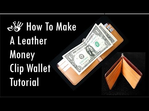 How To Make A Leather Money Clip Wallet by Fischer Workshops (HD) 2017