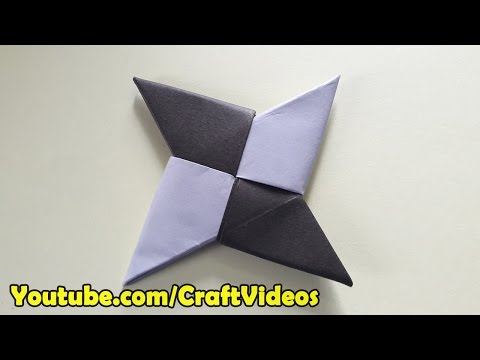 How To Make A Paper Ninja Star Easy | Origami Ninja Star Easy