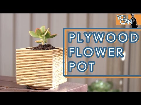 How To Make A Sexy Wooden Flower Pot With A Hole Saw