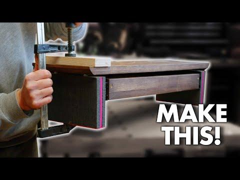 How To Make A Storage Shelf For A Desk - DIY Monitor Stand