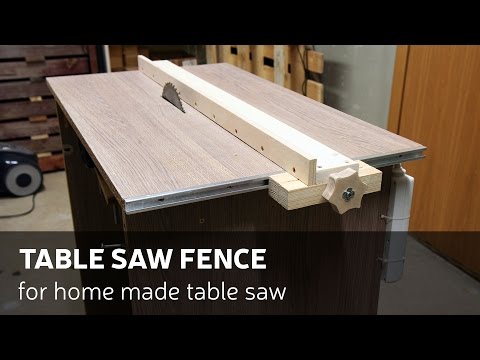 How To Make A Table Saw Fence For Homemade Table Saw