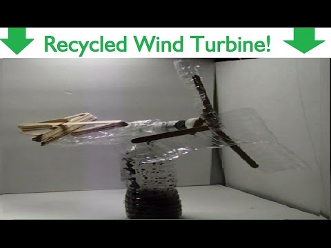 How To Make A Wind Turbine Out Of Water Bottles!