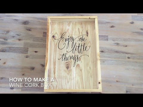 How To Make A Wine Cork Shadow Box