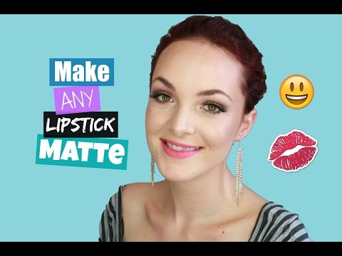 How To Make ANY Lipstick Matte!