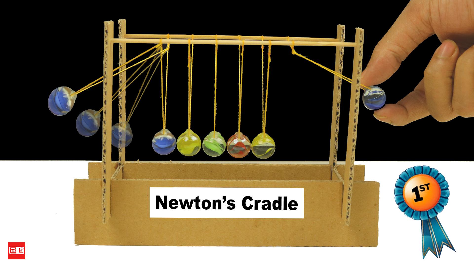 How To Make Amazing Newton&rsquo;s Cradle from Cardboard.jpg