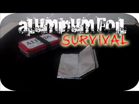 How To Make An Aluminum Foil Cup (Survival)