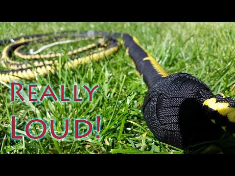 How To Make An Extremely Loud Paracord Bullwhip - Part 2