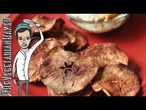 How To Make Apple Chips | Healthy Vegan Snack | TheVegetarianBaker