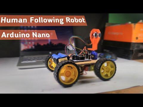 How To Make Arduino Human Following Robot.