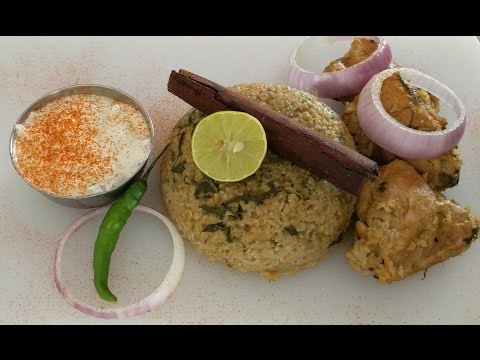 How To Make Chicken Biryani - Easy Chicken Biryani Recipe - Brown Rice Biryani -