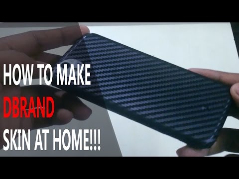 How To Make Dbrand/Slickwraps Like Skin For Your Phone At Home With Carbon Fiber