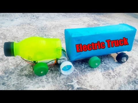 How To Make Electric Truck With DC Motor - Simple - Easy DIY