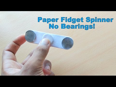 How To Make Fidget Spinner at Home Without Bearings