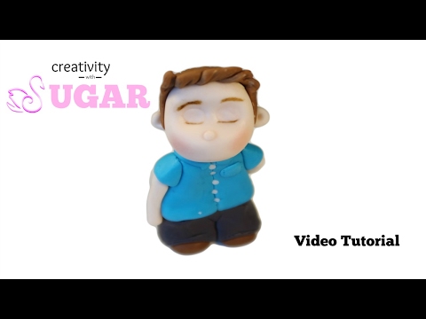 How To Make Figures Out Of Fondant | Boy Ready To Give A Kiss