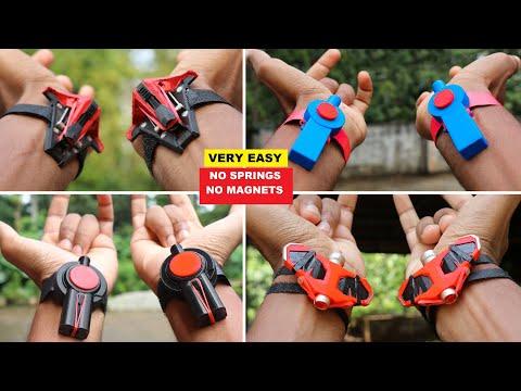 How To Make Functional Spider-Man Web Shooters in Easy Way | 4 Spider-Man Web Shooters Compilation